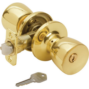 Shield Security Tulip Entry Knob Brass