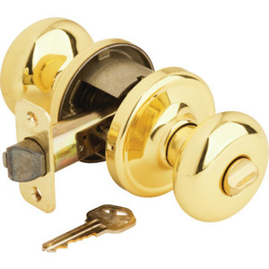 Kwikset Hancock Entry Knob With SmartKey Brass