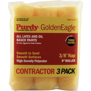 3/8" Nap 9" Purdy Golden Eagle Paint Roller Cover 3/Pk