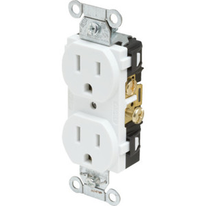 15 Amp Commercial Grade Receptacle - Ivory