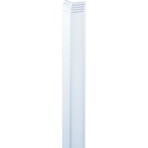 Corner Protector 1-1/8" x 48" White Polycarbonate, Package of 5