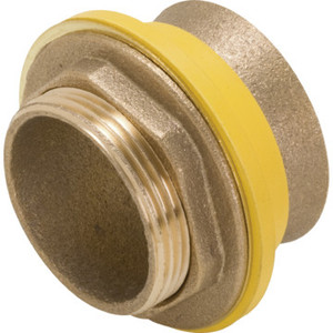 Cast Brass Urinal Or Closet Spud 3/4" x 1" Pressure Assist