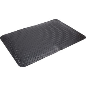 3 x 5' Indoor/Outdoor Floor Mat Black Apache Diamond Foot