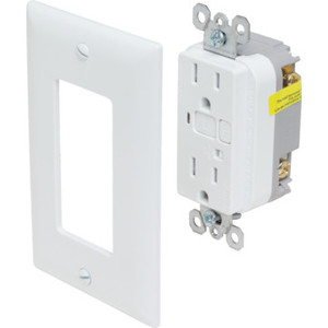 GFCI 15 Amp With Audible Alarm Ivory