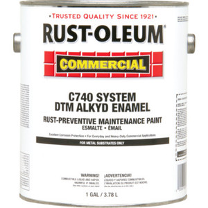 1 Gallon Rust-Oleum Commercial DTM Alkyd Enamel Paint - Safety Red