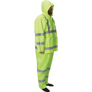 WestChester Class 3 Fluorescent Lime Green 3 Piece Rain Suit Large