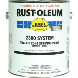 1 Gallon Rust-Oleum High Performance Traffic Zone Paint - White 2 Per Package