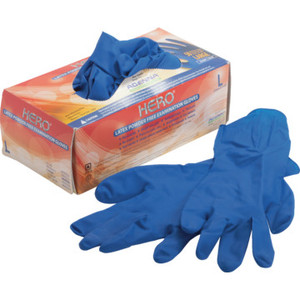 Adenna HERO Small Extended Cuff Powder Free Latex Exam Gloves - Package Of 50