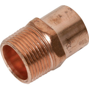 Copper Male Adapter - 3/4" x 1/2"