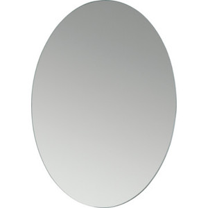 21x31" Polished Edge Oval Mirror With Mounting Clips Wall Mirror