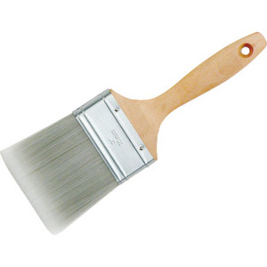 3" Wood Handle Synthetic Filament Flat Sash Paint Brush