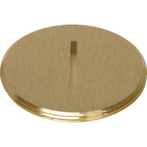 1-1/2" Flush Slotted Plug Brass