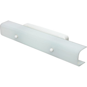 24" Bath Channel Fixture White With Convience Outlet