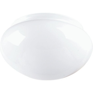 White Mushroom Glass Lens 6" Pack of 4