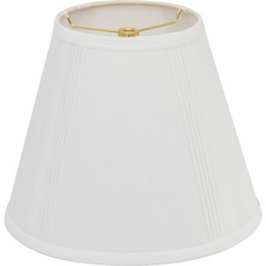 Round French Drape Lamp Shade 6 x 11 x 9" Cream Pack of 6