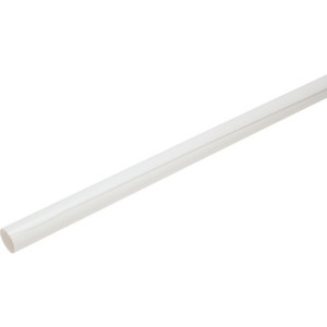 60" White Shower Rod Cover