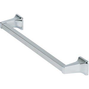 Chrome Towel Bar Set 3/4 x 18" With Square Stainless Steel Bar