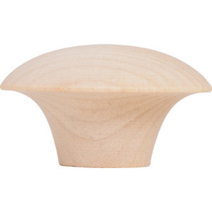 1-3/4" Bi-Fold Door Knob Wood, Package of 10