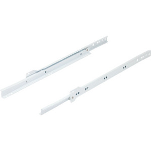 20" White Metal Drawer Slide, Package of 2