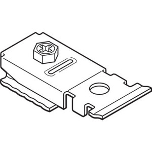 Wardrobe Bi-Fold Door Bracket 1/4", Package of 4