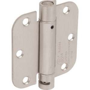 3-1/2" Residential Adjustable Spring Door Hinge Satin Nickel Package of 2