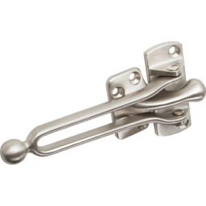 2-1/16" Cast Brass Door Slide Security Lock Satin Nickel