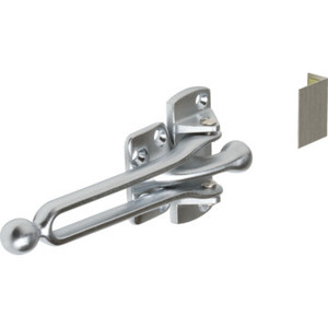 2-1/16" Door Slide Security Lock Satin Chrome