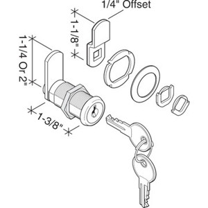 1-3/8" Cam Lock Keyed Alike To Code #250
