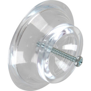 Wall Door Bumper 2-5/16" Clear, Package of 2