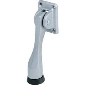 Cast Iron Kick-Down Door Holder 4" Gray Painted