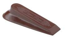 Rubber Wedge Door Stop 4-1/2 x 1" Brown, Package of 5