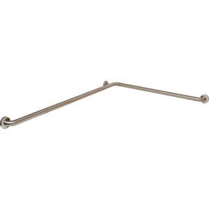1-1/2x36x54" Two Wall Grab BarSatin Stainless Steel Bobrick Concealed Mount