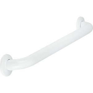 Grab Bar Concealed Mount White Powder-Coated 1-1/2 x 18" 18 Gauge Steel