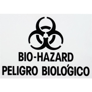 Rubbermaid 7 x 10" "Biohazard" Identification Label
