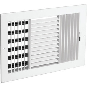 10x6" Three-Way Plastic Register