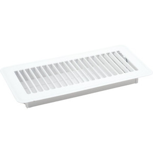6x10" White Floor Register