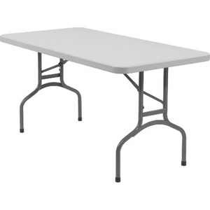 Rectangle Folding Table 30Hx30Wx60"L Gray Speckled