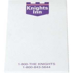 Knights Inn 2-3/4 x 5-1/2" 8 Sheet Notepad, Box of 1000