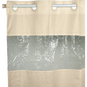 Hookless Major Shower Curtain 71 x 77" Beige Case Of 12