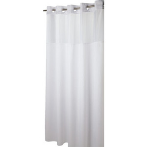 Hookless Shower Curtain Ottoman 71 x 77" White Case Of 12
