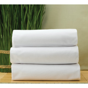 Cotton Bay Essex T180 Fitted Sheet Twin XL 36x80x9" White Package Of 12