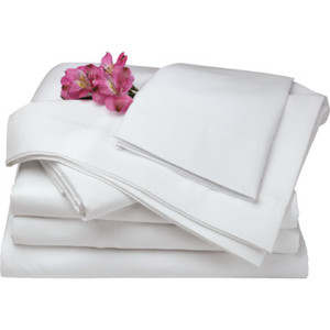 Martex T200 Flat Sheet Queen XL 90x115" White Case Of 24