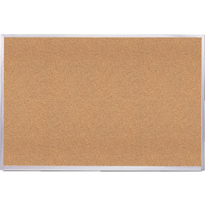 Aluminum Frame Corkboard 36H x 46-1/2W x 1/2"D