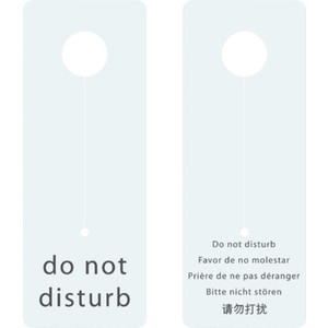 Do Not Disturb Door Hanger 3x8", Package of 100