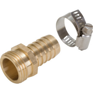 Hose Repair Coupling Male 3/4" Brass