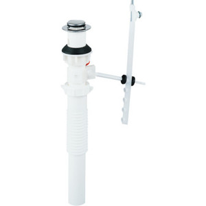 1-1/4 x 12" PVC Flex Lavatory Drain Pop-Up Unit