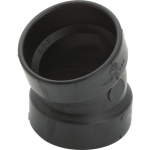 ABS DWV Schedule 40 1/16 Bend Elbow 2"