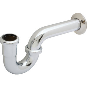 Brass Tubular P-Trap 1-1/2" x 1-1/4" And 1-1/2" Washer Connect 17-Gauge