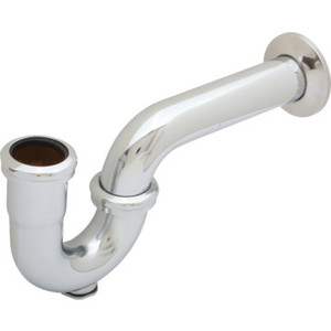 Brass Tubular P-Trap W/ Cleanout 1-1/2" x 1-1/4" And 1-1/2" 17-Gauge