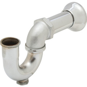 Brass Tubular P-Trap W/ Cleanout 1-1/2" x 1-1/4" And 1-1/2" For Copper
